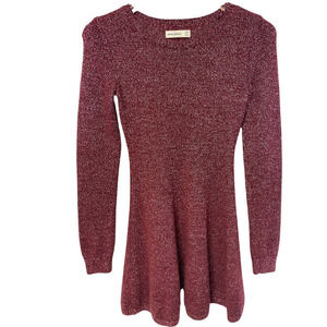 Abercrombie Fitch Knit Metallic Sparkle Yarn Dress